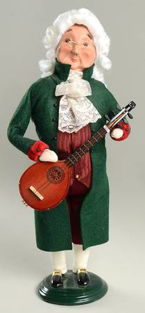 Musicians Man With Guitar-White Hair - No Box