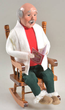 Night Before Christmas Grandpa On Rocker - No Box