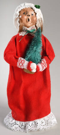 Night Before Christmas Girl With Christma Tree - No Box