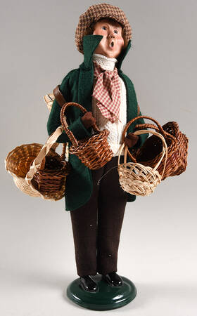 Street Vendors Man Selling Baskets - No Box