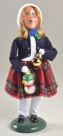 Christmas Market Glass Ornaments Girl - No Box
