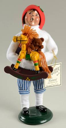 Spring Store Exclusives Boy With Rocking Horse And Flag - No Box