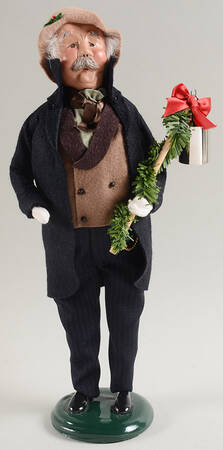 Victorian Assorted Carolers Grandfather With Lantern - No Box