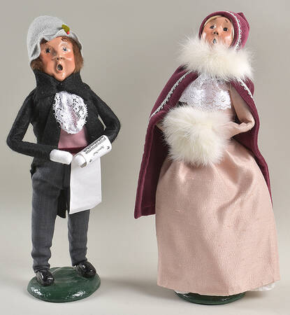Victorian Assorted Carolers Victorian Couple-Pink - No Box