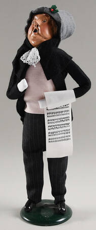 Victorian Assorted Carolers Man With Music - Black - No Box