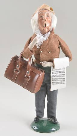 Victorian Assorted Carolers Grandfather Traveler-Brown - No Box