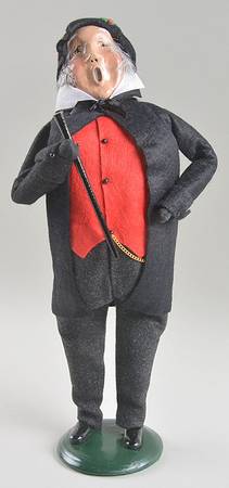 Victorian Assorted Carolers Grandfather With Cane And Pocket Chain - No Box