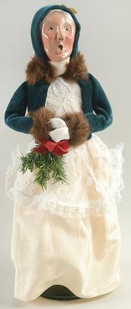 Victorian Assorted Carolers Grandmother With Garland-Pale Dress - No Box