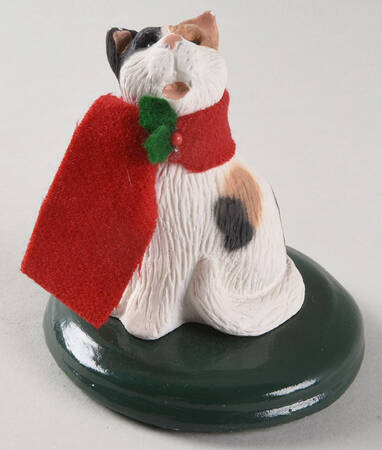 Singing Cats Calico With Red Scarf - No Box 108