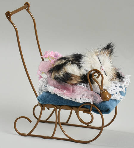 Singing Cats Cat In Stroller - No Box