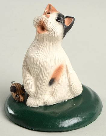 Singing Cats Calico Cat With Mouse - No Box