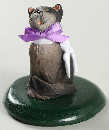 Singing Cats Cat With Purple Bow - No Box