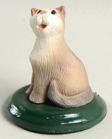 Singing Cats Grey & White Cat - No Box