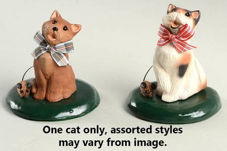 Singing Cats Cat With Mouse & Bow - No Box 42