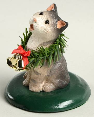 Singing Cats Calico Cat With Wreath - No Box