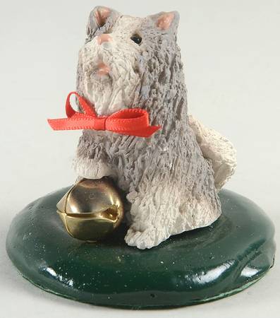Singing Cats Grey Cat With Jingle Bell - No Box