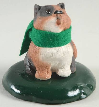 Singing Cats Cat With Green Scarf - No Box