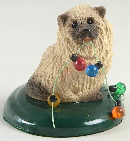 Singing Cats Brown Cat With Christmas Lights - No Box