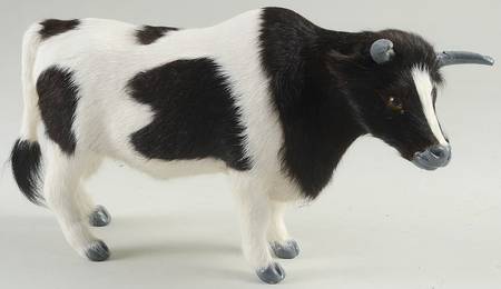 Animals Bull-Black & White - No Box