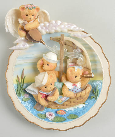 Someone To Watch Over Me Three Teddies In A Tub - No Box