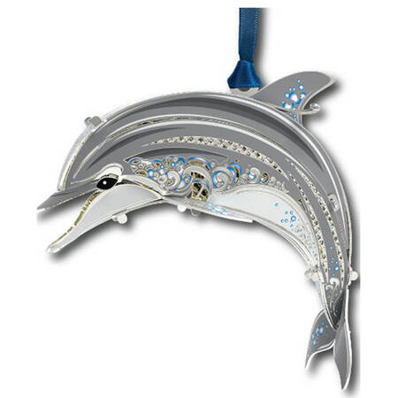 Coastal Ornaments Dolphin 3d - Boxed