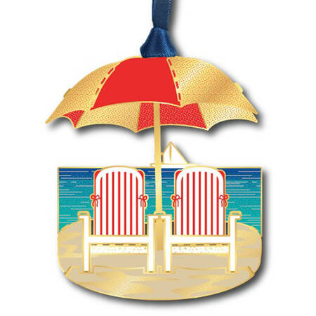 Coastal Ornaments At The Beach - Boxed