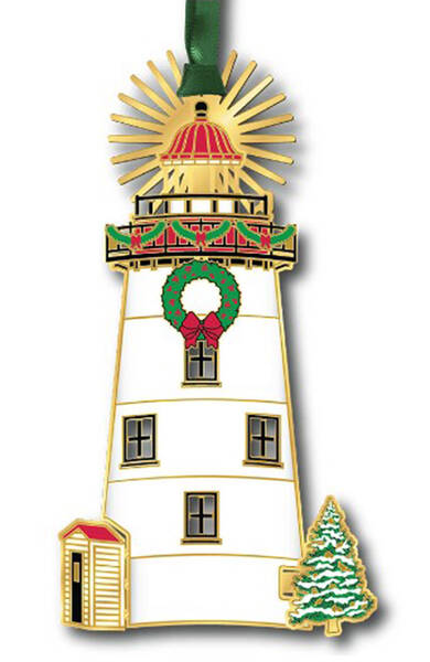 Coastal Ornaments Holiday Lighthouse - Boxed