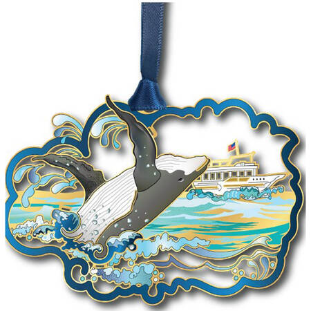 Coastal Ornaments Humpback Whale - With Box