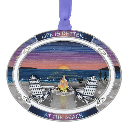 Coastal Ornaments Beach Bonfire - Boxed