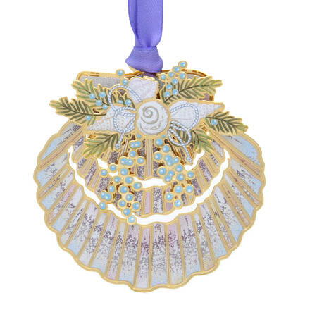 Coastal Ornaments Seashell Collage - Boxed
