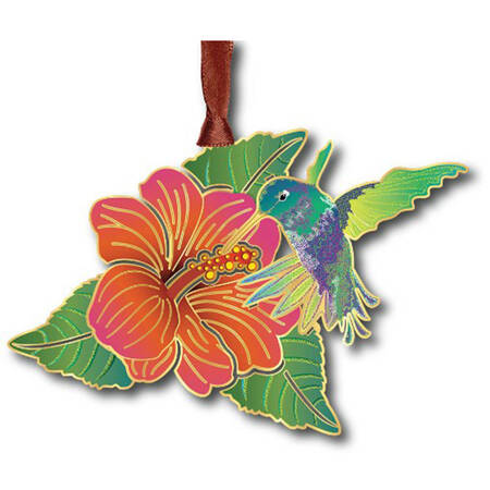 Nature Ornaments Hummingbird & Flower - Boxed