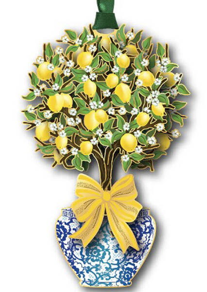 Nature Ornaments Lemon Tree Topiary - Boxed