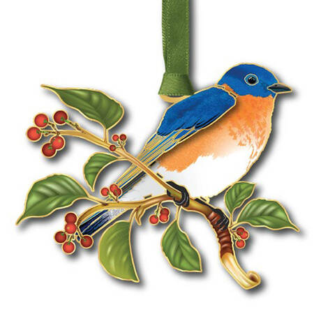 Nature Ornaments Bluebird In Nature - Boxed