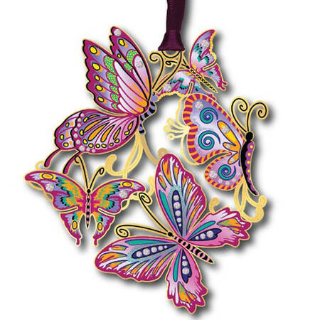 Nature Ornaments Butterfly Collage - Boxed