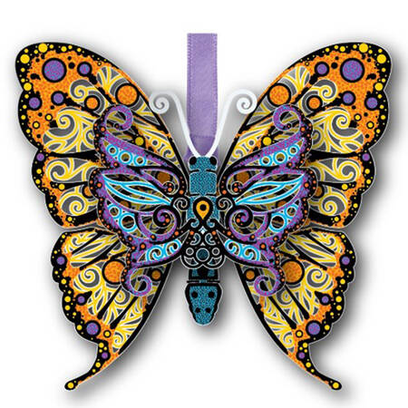 Nature Ornaments Vibrant Butterfly - Boxed