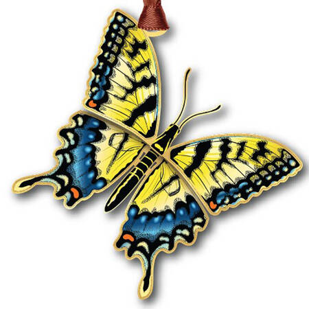 Nature Ornaments Yellow Swallowtail - Boxed