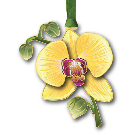Nature Ornaments Orchid - With Box