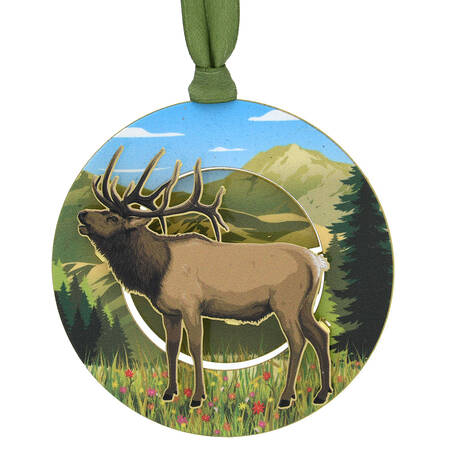 Nature Ornaments Mountain Elk - Boxed