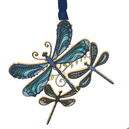 Nature Ornaments Dragonfly Collage - Boxed