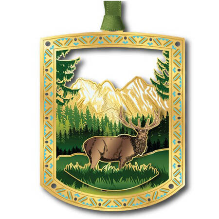 Western Ornaments Big Game Elk - Boxed