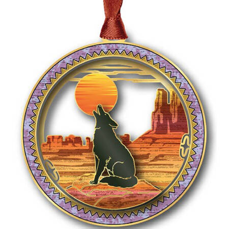 Western Ornaments Southwestern Coyote - With Box