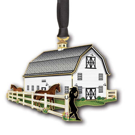 Western Ornaments Cowgirl Ranch - Boxed