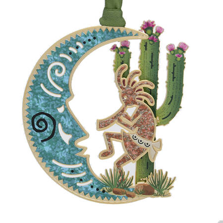 Western Ornaments Kokopelli & Cactus - Boxed