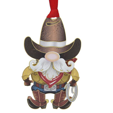 Western Ornaments Cowboy Gnome - Boxed