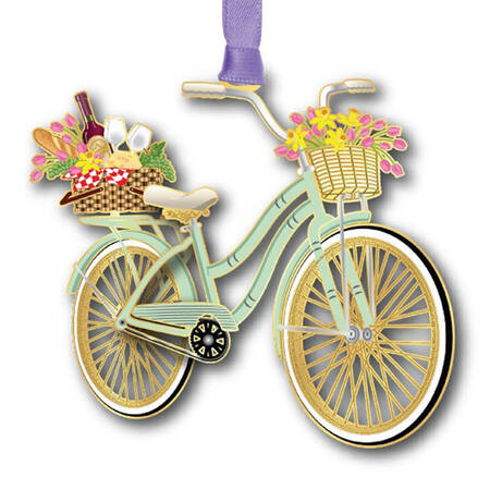 General Ornaments Bike & Baskets - Boxed