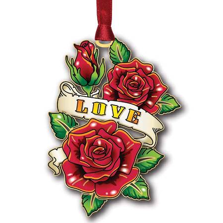General Ornaments Rose Tattoo - With Box