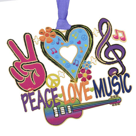 General Ornaments Peace, Love & Music - Boxed