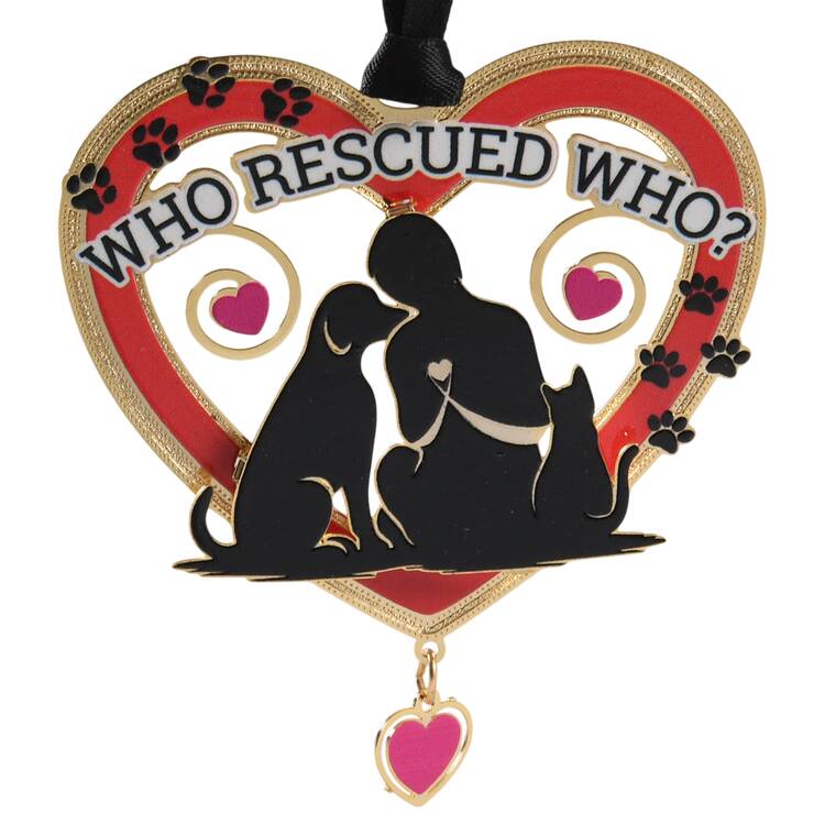 General Ornaments Who Rescued Who? - Boxed