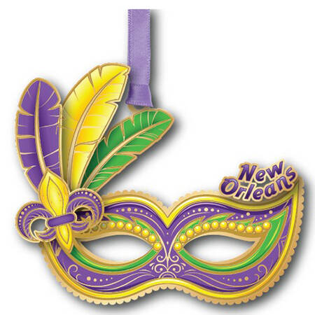 Regional Ornaments Mardi Gras Mask-New Orleans - Boxed
