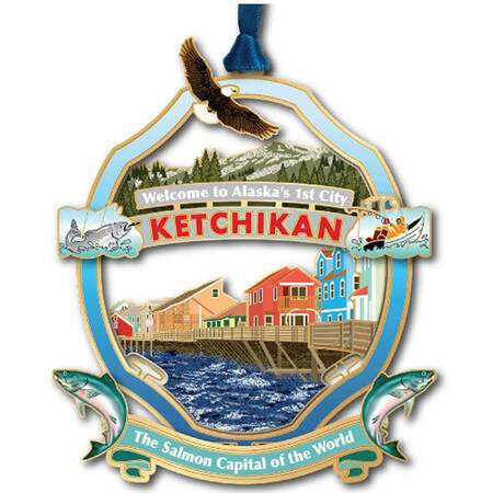 Regional Ornaments Ketchikan Scene - With Box